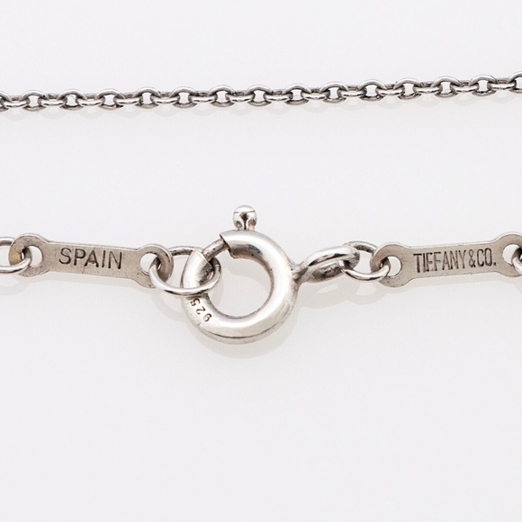 Tiffany & Co. Double Teardrop Sterling Silver Necklace - Picture 8 of 9